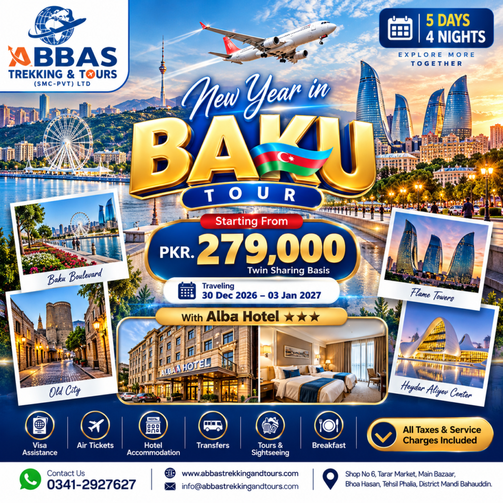 New Year in Baku Azerbaijan Tour (Departure 30 December 2026)