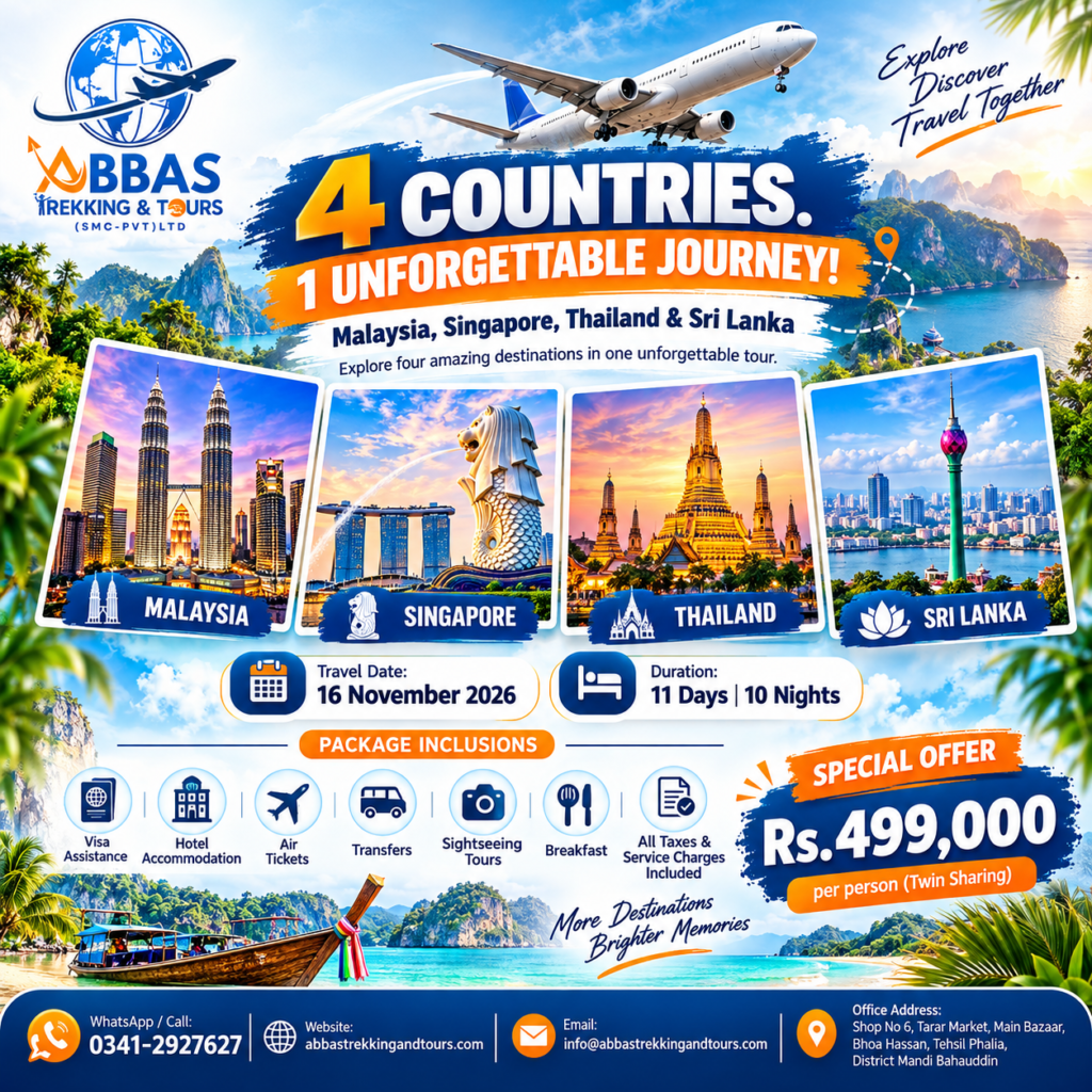 4 Countries Group Tour (Departure 16 November 2026)