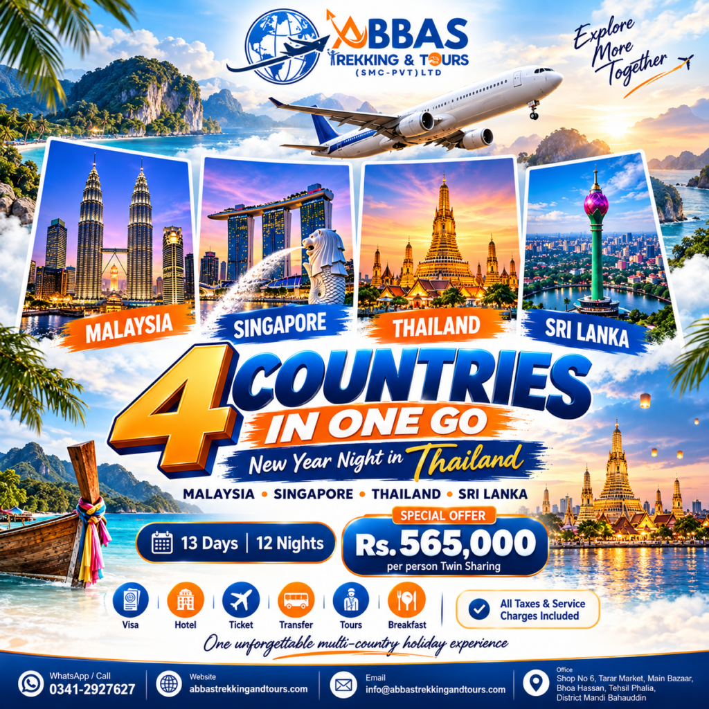 4 Countries New Year Special Tour (13 Days / 12 Nights)